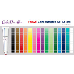 Black | Gel Food Colors | Concentrated ProGel | Cake Decorating | 30 ML | Christmas Edible Decorating Colours